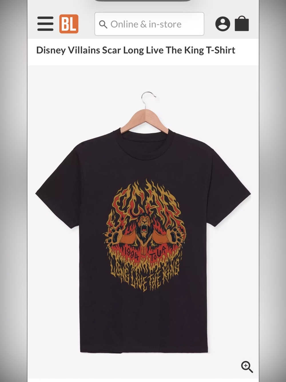 Scar Long Live The King Shirt Unisex Various Sizes